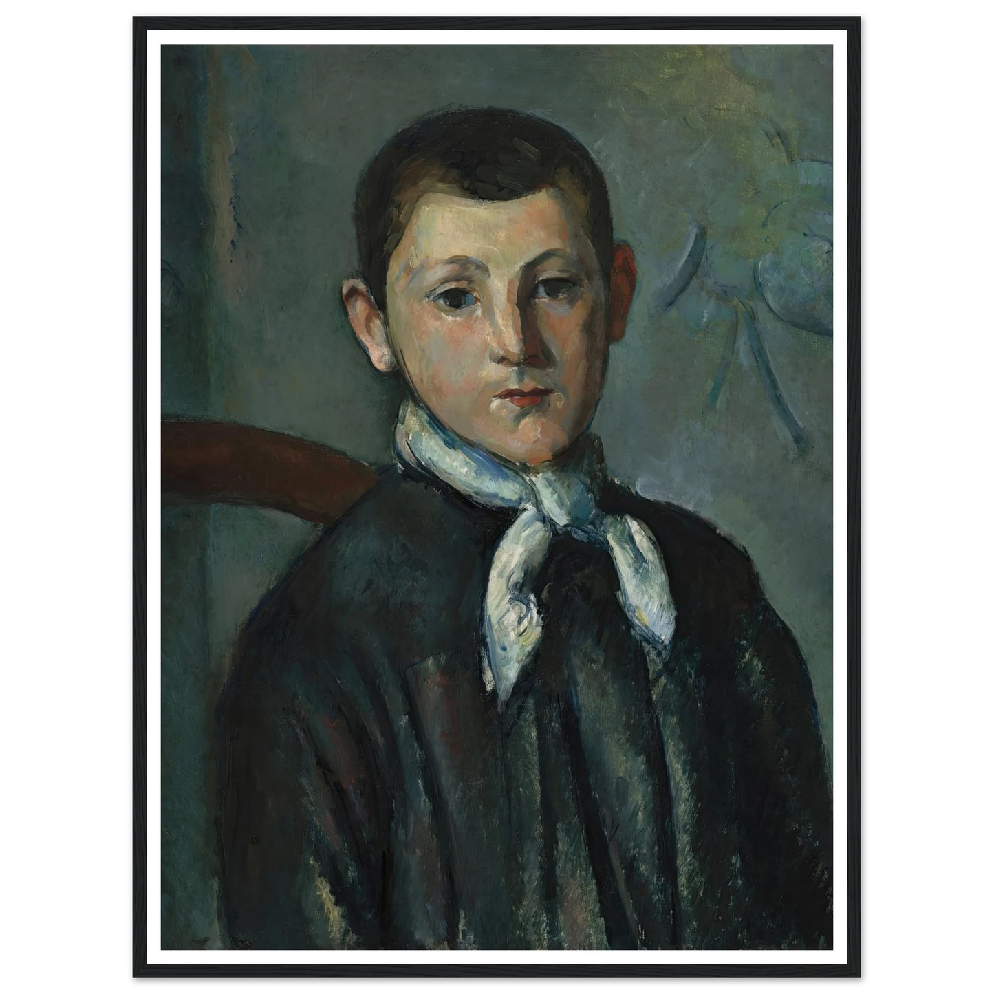 Louis Guillaume (1879-1890) Art Print | Paul Cezanne - Framed Poster - 30x40 cm / 12x16″ - Black frame