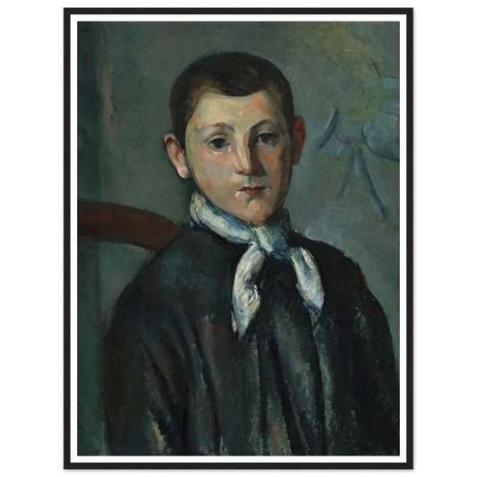 Louis Guillaume (1879-1890) Art Print | Paul Cezanne - Framed Poster - 30x40 cm / 12x16″ - Black frame
