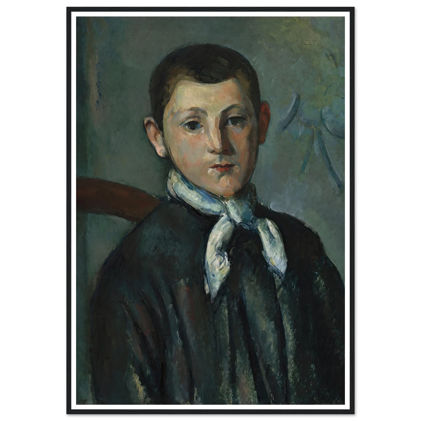 Louis Guillaume (1879-1890) Art Print | Paul Cezanne - Framed Poster - 30x40 cm / 12x16″ - Black frame