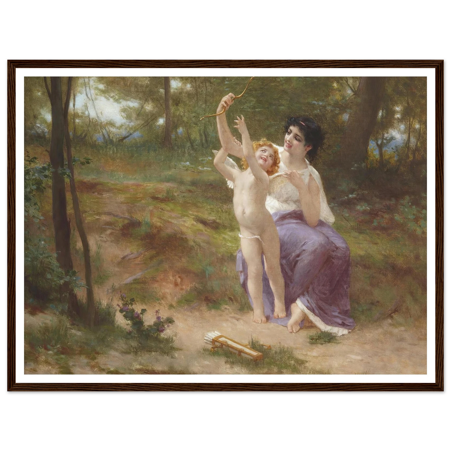 Love disarmed Art Print | Guillaume Seignac - Framed Poster - 30x40 cm / 12x16″ - Black frame