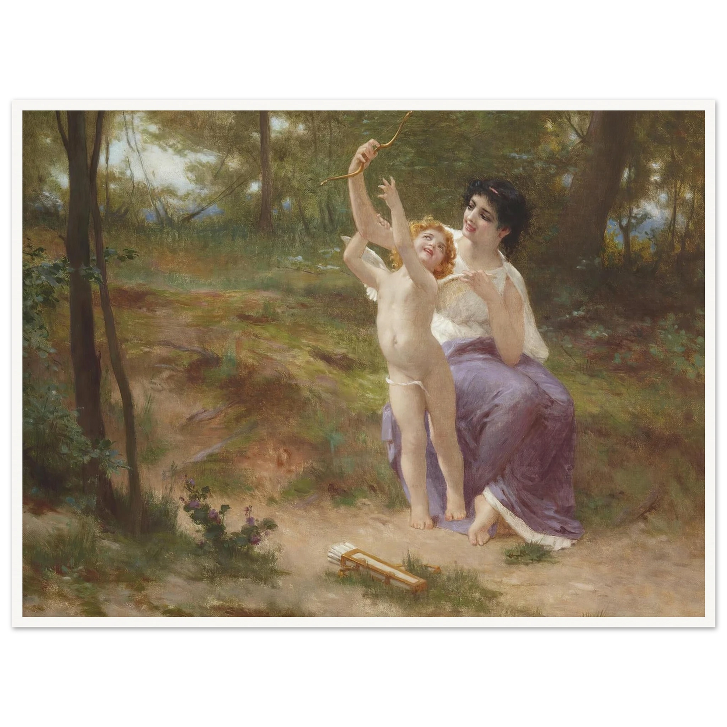 Love disarmed Art Print | Guillaume Seignac - Framed Poster - 30x40 cm / 12x16″ - Black frame