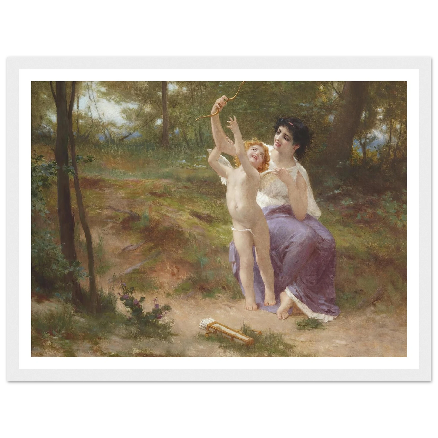 Love disarmed Art Print | Guillaume Seignac - Framed Poster - 30x40 cm / 12x16″ - Black frame