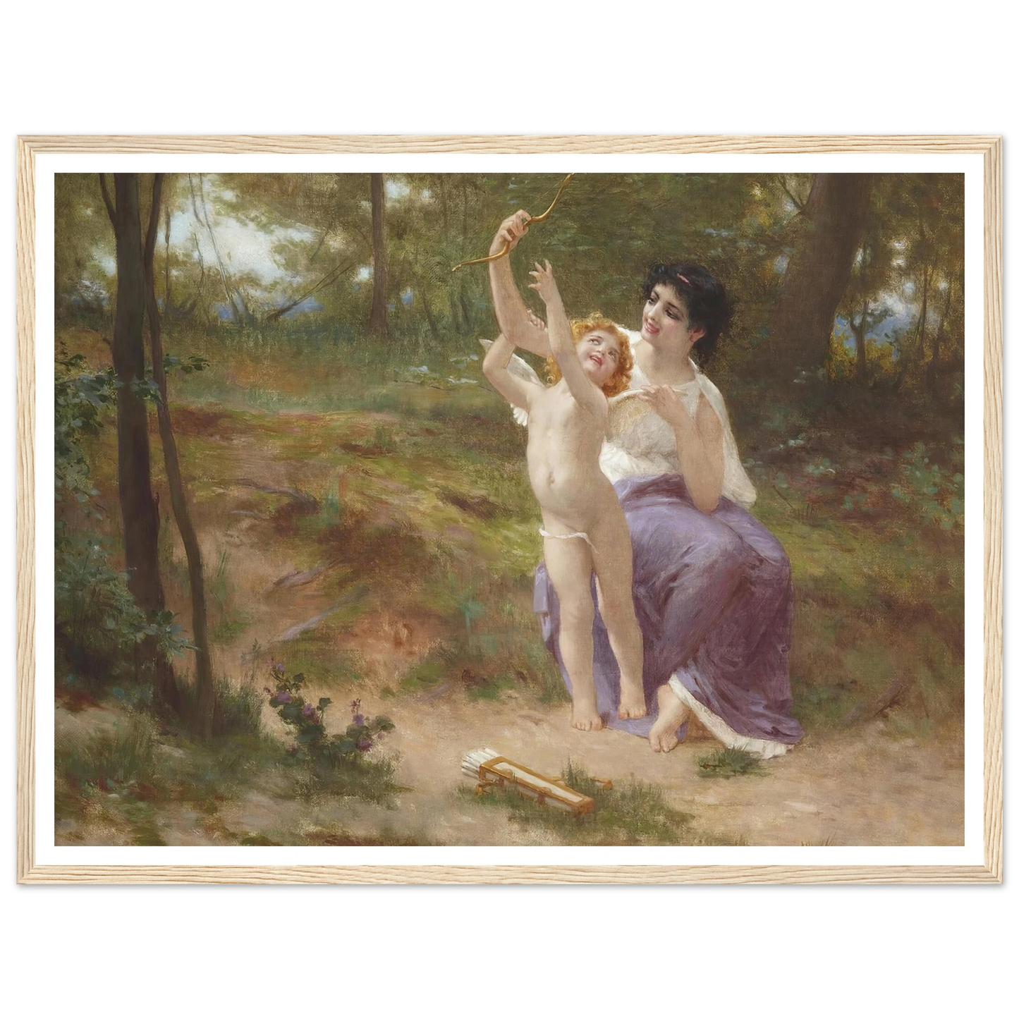 Love disarmed Art Print | Guillaume Seignac - Framed Poster - 30x40 cm / 12x16″ - Black frame