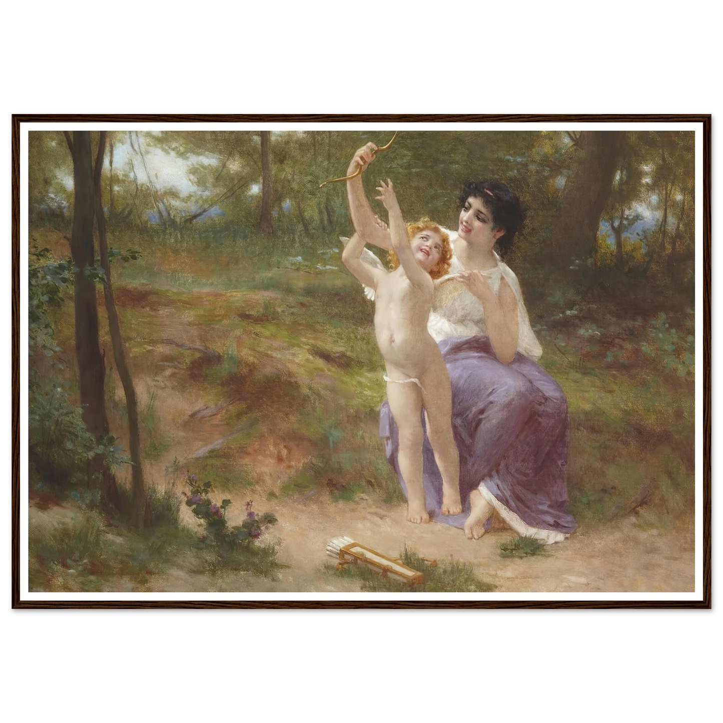 Love disarmed Art Print | Guillaume Seignac - Framed Poster - 30x40 cm / 12x16″ - Black frame