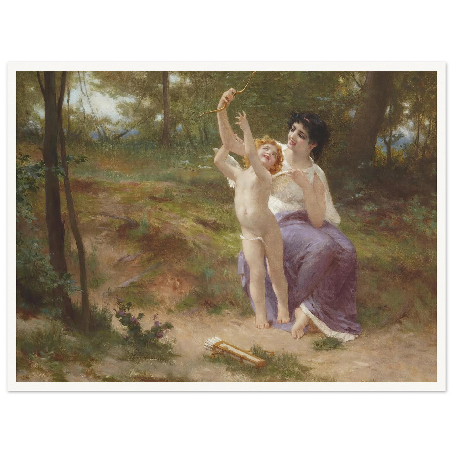 Love disarmed Art Print | Guillaume Seignac - Framed Poster - 30x40 cm / 12x16″ - Black frame