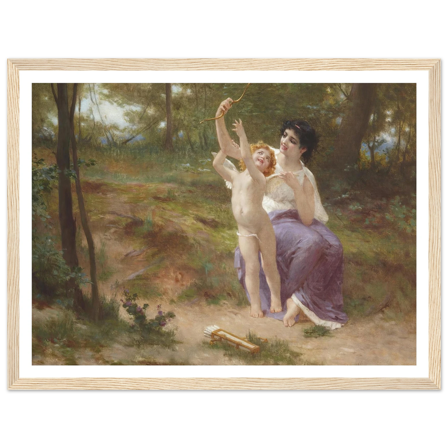 Love disarmed Art Print | Guillaume Seignac - Framed Poster - 30x40 cm / 12x16″ - Black frame