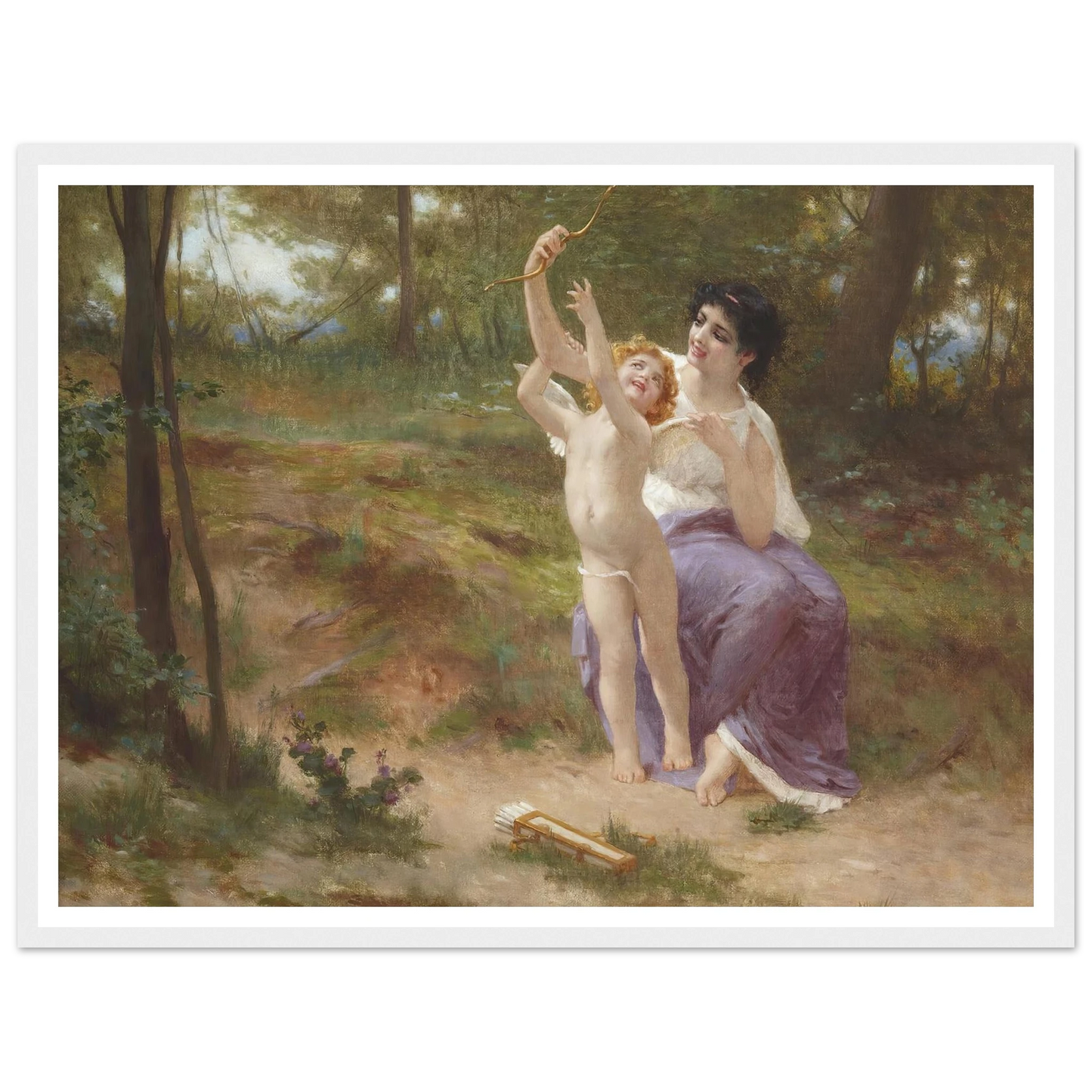 Love disarmed Art Print | Guillaume Seignac - Framed Poster - 30x40 cm / 12x16″ - Black frame