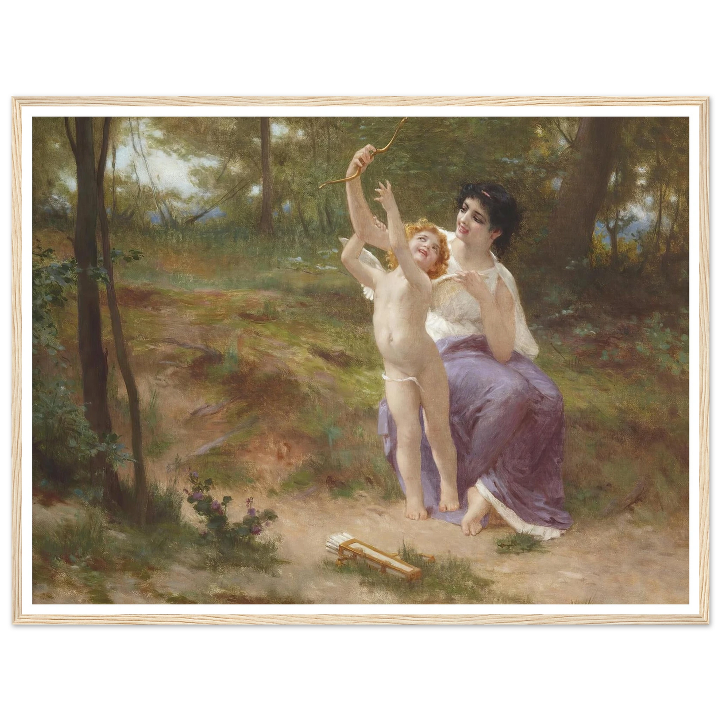 Love disarmed Art Print | Guillaume Seignac - Framed Poster - 30x40 cm / 12x16″ - Black frame