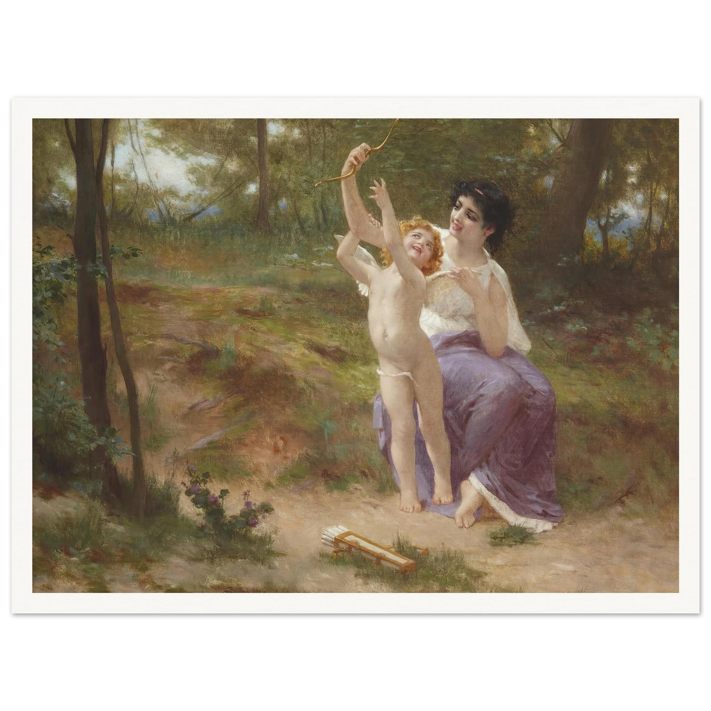 Love disarmed Art Print | Guillaume Seignac - Framed Poster - 30x40 cm / 12x16″ - Black frame