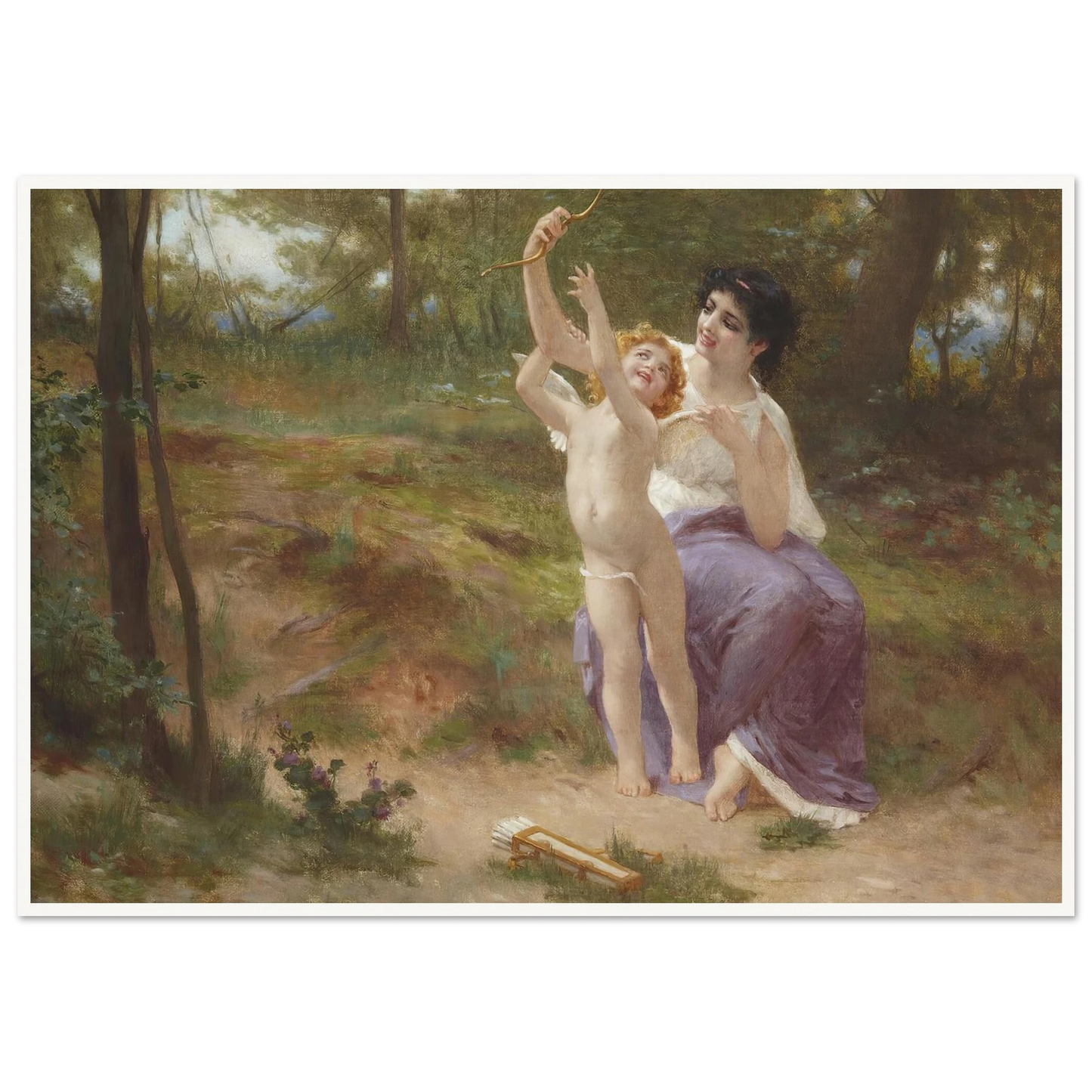 Love disarmed Art Print | Guillaume Seignac - Framed Poster - 30x40 cm / 12x16″ - Black frame