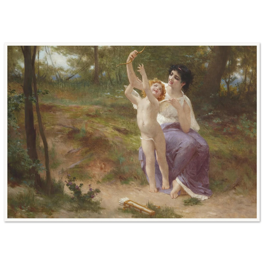 Love disarmed Art Print | Guillaume Seignac - Framed Poster - 30x40 cm / 12x16″ - Black frame