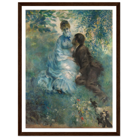 Lovers (1875) Art Print | Pierre Auguste Renoir - Framed Poster - 30x40 cm / 12x16″ - Black frame