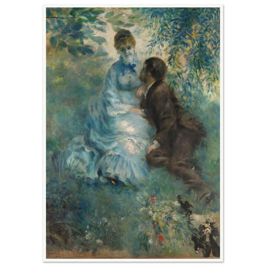 Lovers (1875) Art Print | Pierre Auguste Renoir - Framed Poster - 30x40 cm / 12x16″ - Black frame