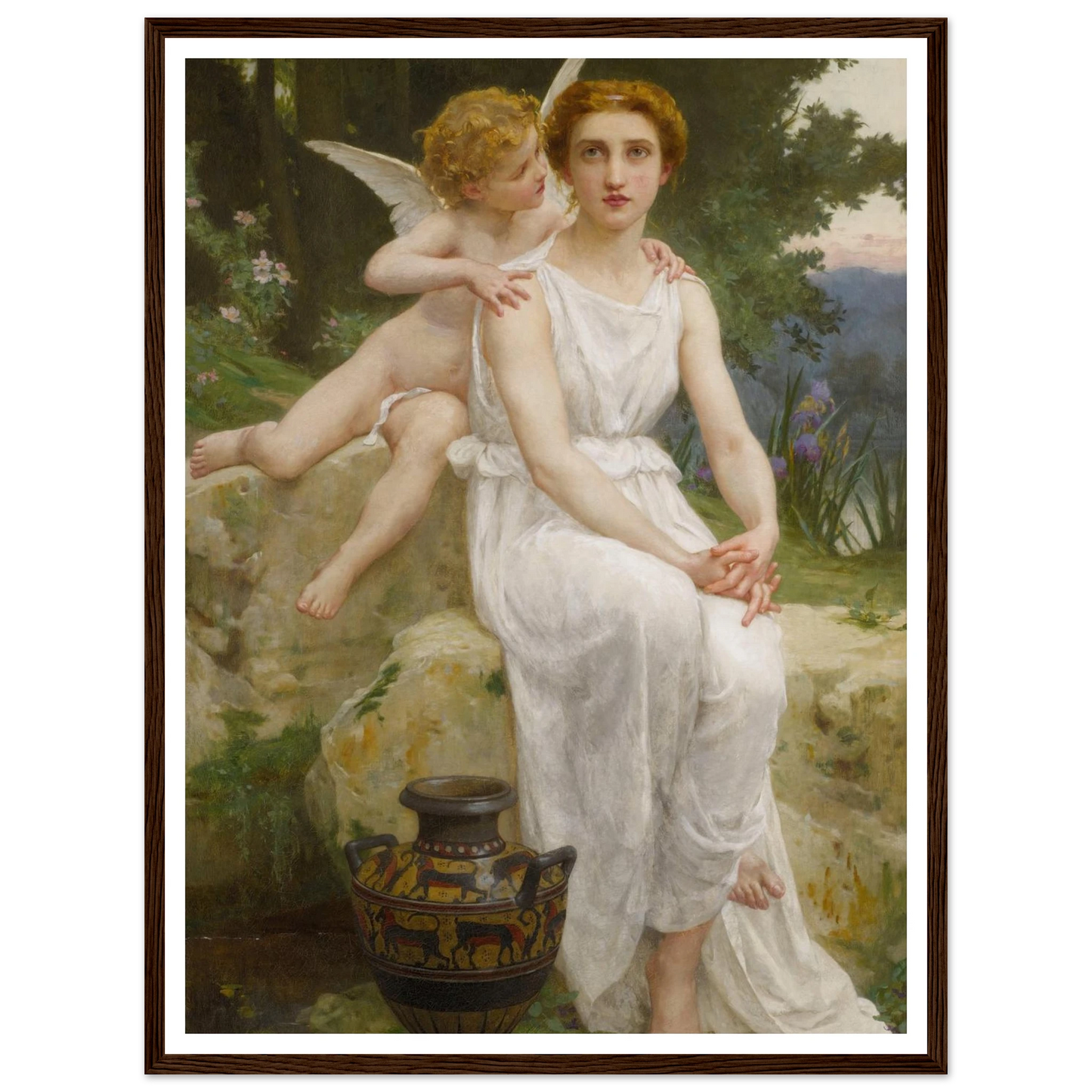Love’s Offering Art Print | Guillaume Seignac - Framed Poster - 30x40 cm / 12x16″ - Black frame
