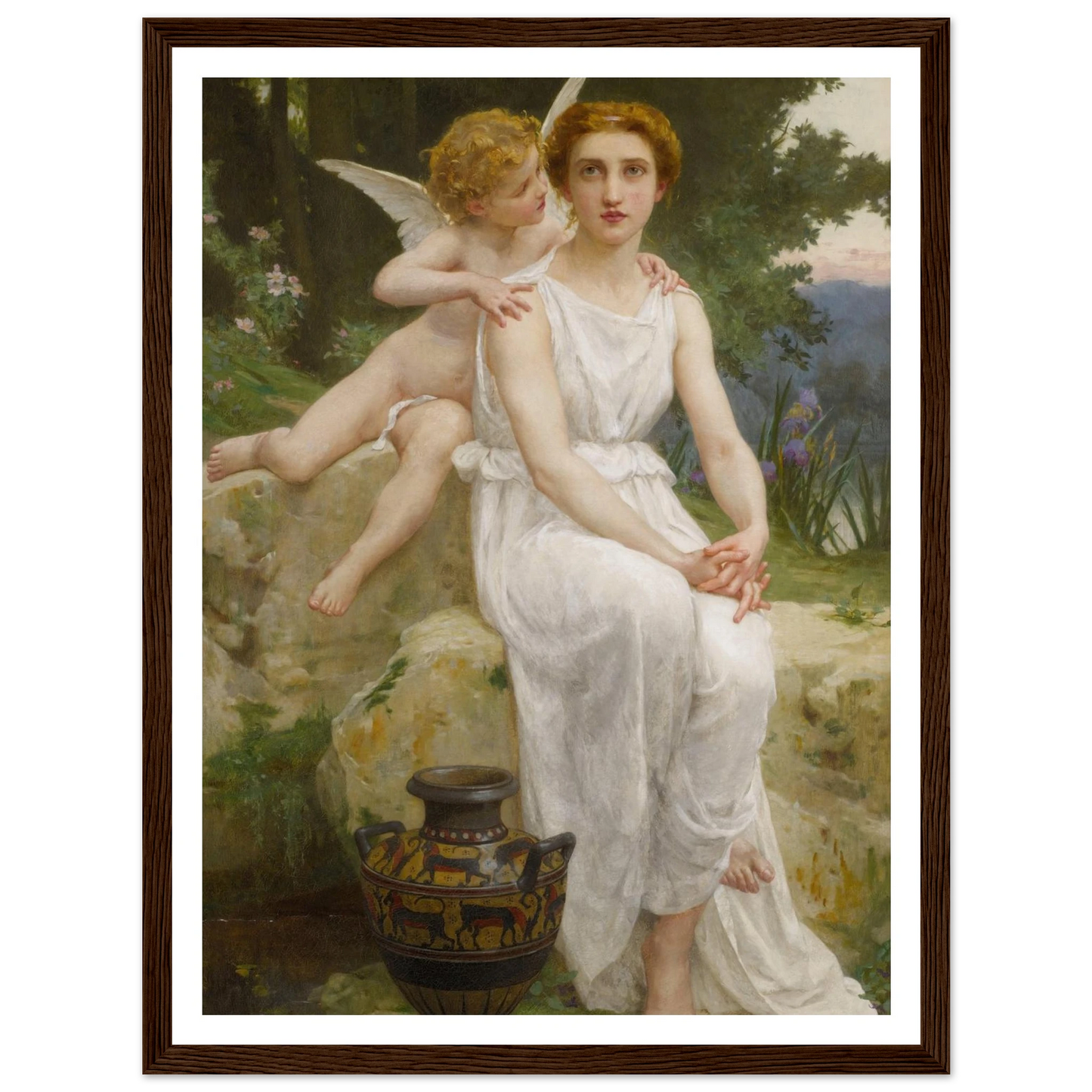 Love’s Offering Art Print | Guillaume Seignac - Framed Poster - 30x40 cm / 12x16″ - Black frame