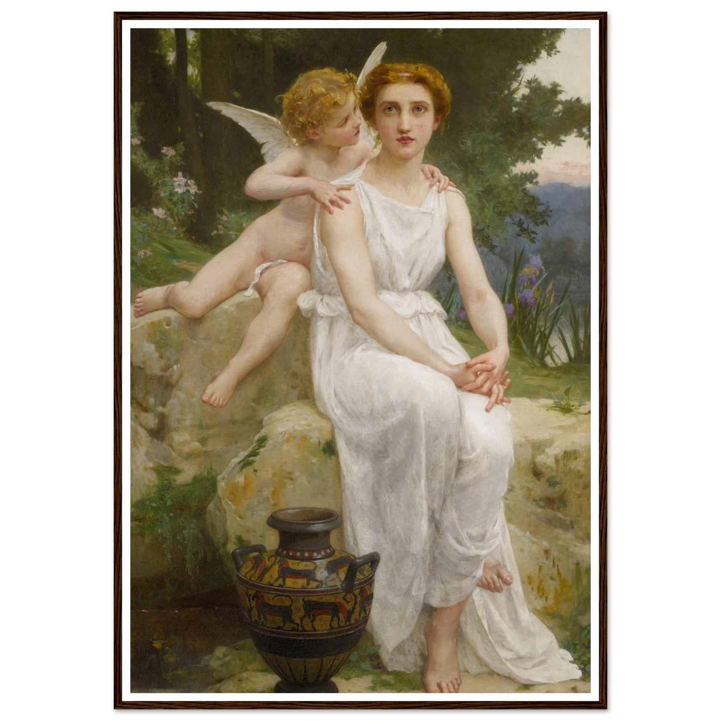 Love’s Offering Art Print | Guillaume Seignac - Framed Poster - 30x40 cm / 12x16″ - Black frame