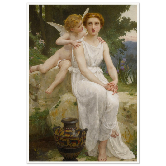Love’s Offering Art Print | Guillaume Seignac - Framed Poster - 30x40 cm / 12x16″ - Black frame