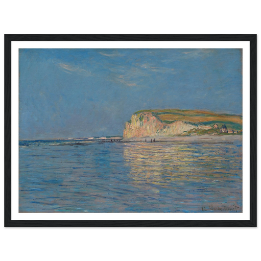 Low Tide at Pourville, near Dieppe, 1882 (1882) Art Print | Claude Monet - Framed Poster - 30x40 cm / 12x16″ - Black frame
