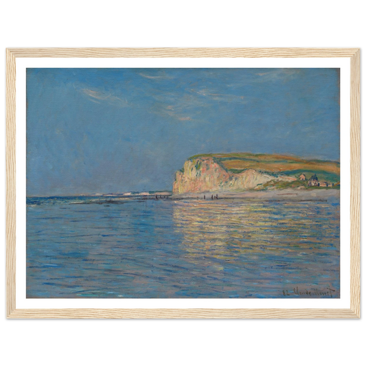 Low Tide at Pourville, near Dieppe, 1882 (1882) Art Print | Claude Monet - Framed Poster - 30x40 cm / 12x16″ - Black frame