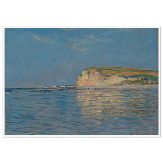 Low Tide at Pourville, near Dieppe, 1882 (1882) Art Print | Claude Monet - Framed Poster - 30x40 cm / 12x16″ - Black frame