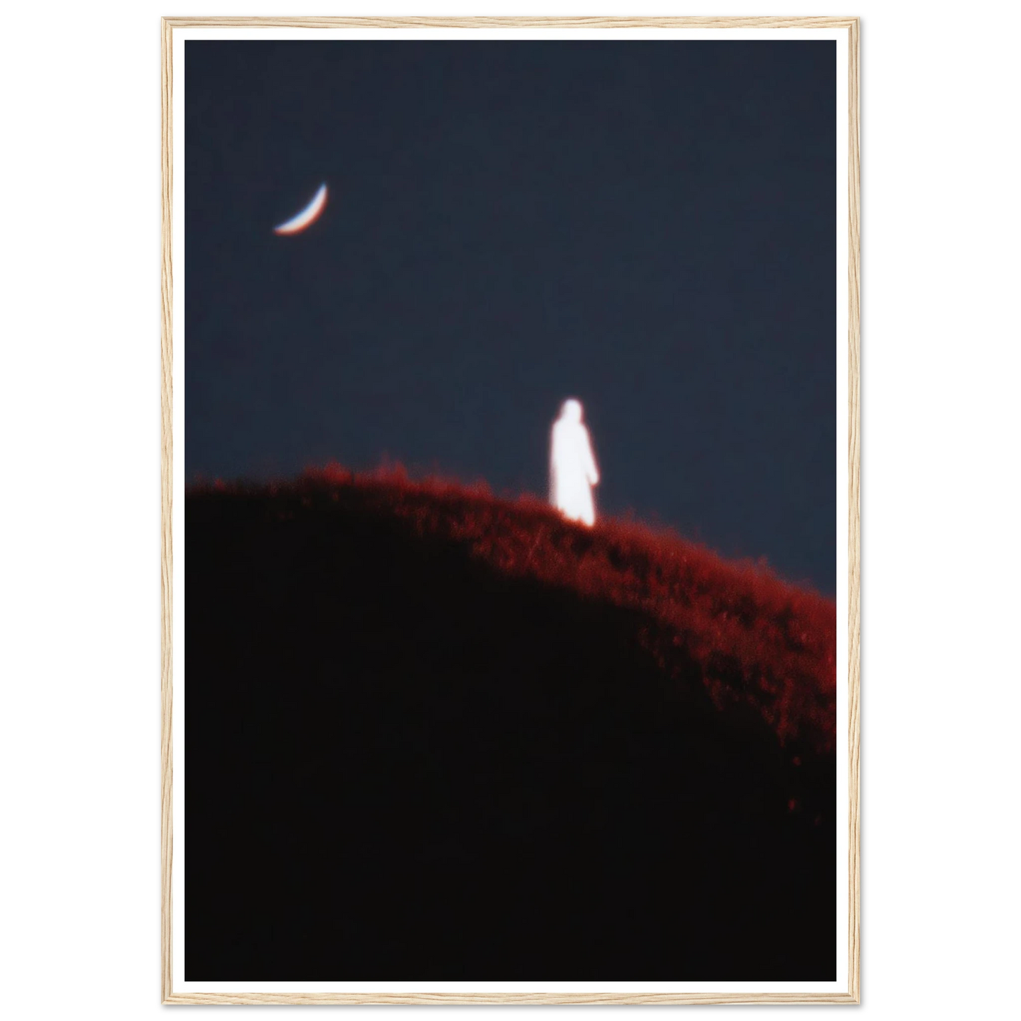 Lunar Distortion - Framed Poster - 30x40 cm / 12x16″ - Black frame