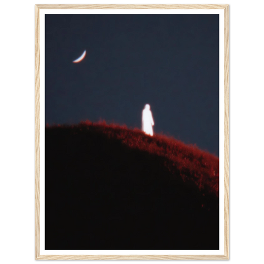 Lunar Distortion - Framed Poster - 30x40 cm / 12x16″ - Black frame