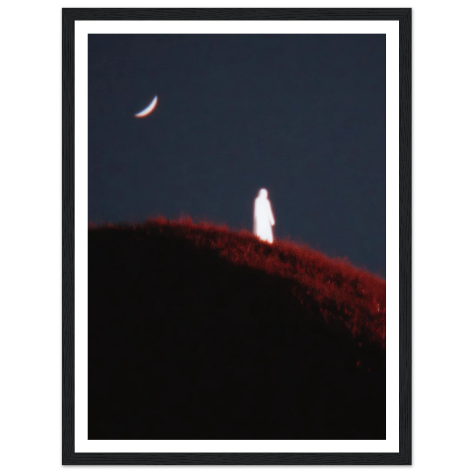 Lunar Distortion - Framed Poster - 30x40 cm / 12x16″ - Black frame