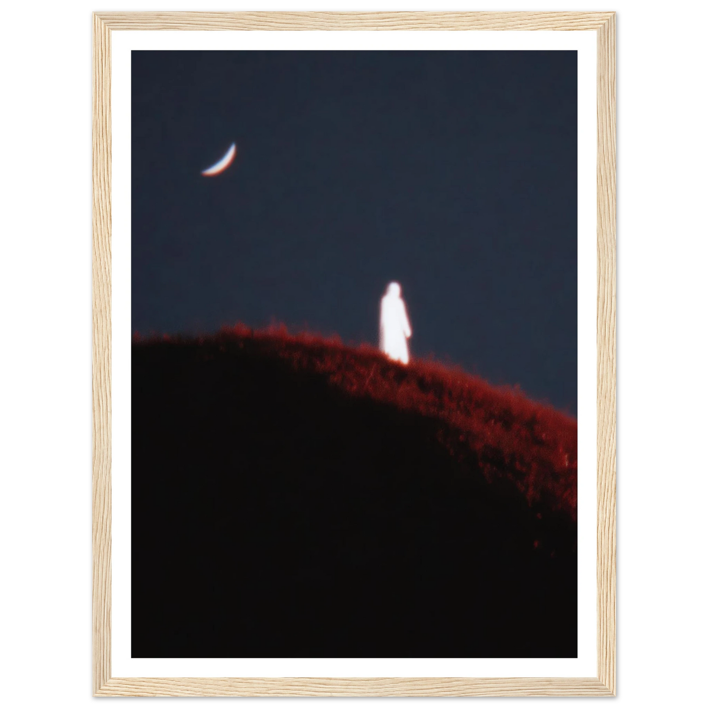 Lunar Distortion - Framed Poster - 30x40 cm / 12x16″ - Black frame