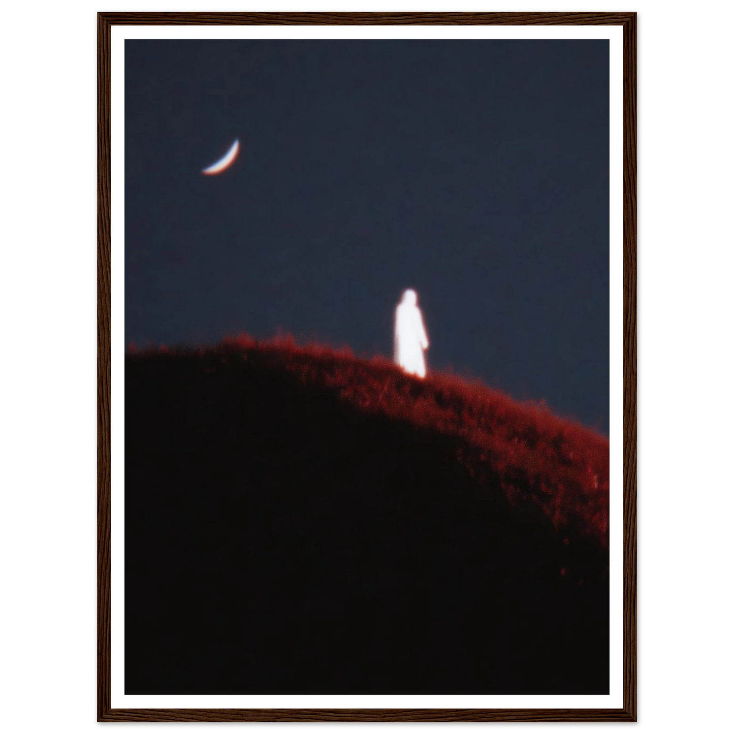 Lunar Distortion - Framed Poster - 30x40 cm / 12x16″ - Black frame