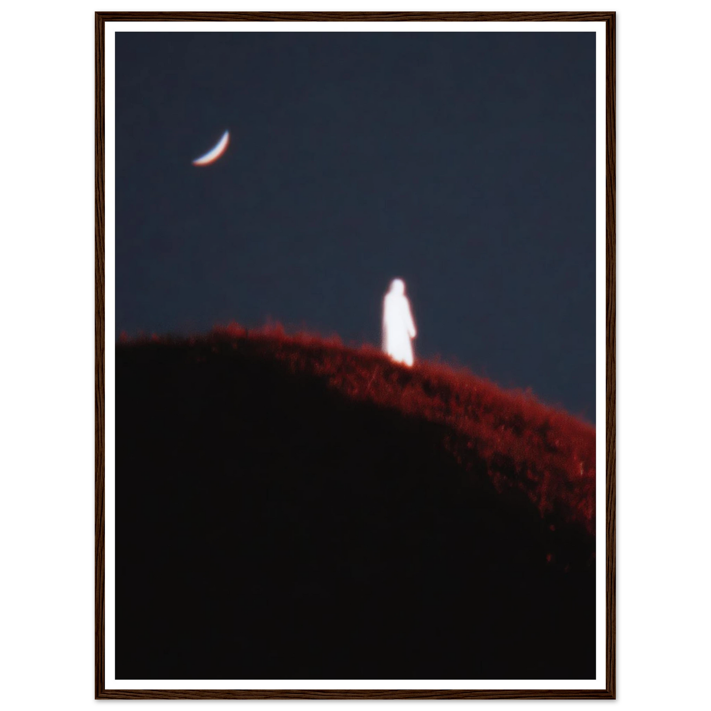 Lunar Distortion - Framed Poster - 30x40 cm / 12x16″ - Black frame