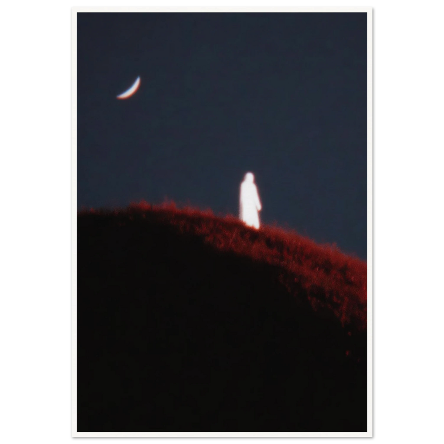 Lunar Distortion - Framed Poster - 30x40 cm / 12x16″ - Black frame