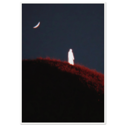 Lunar Distortion - Framed Poster - 30x40 cm / 12x16″ - Black frame