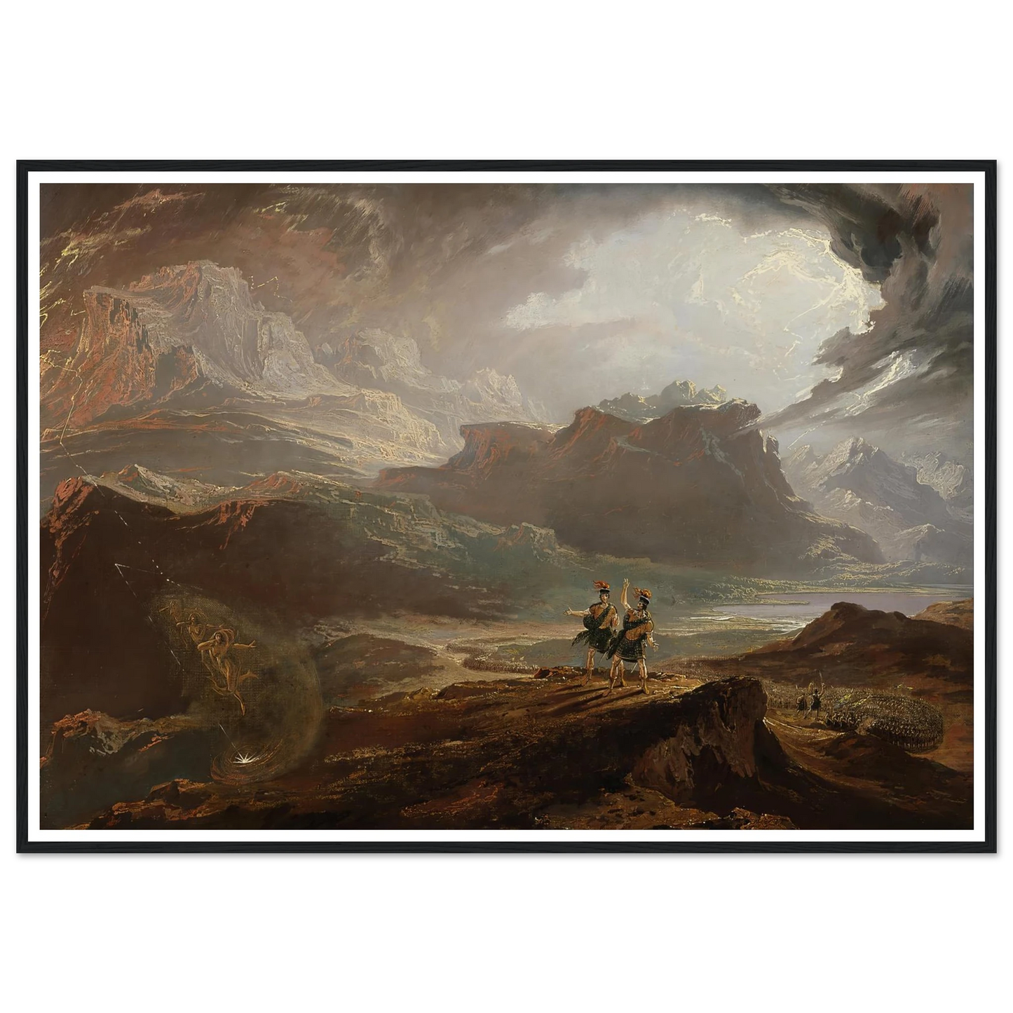 Macbeth Art Print | John Martin - Framed Poster - 30x40 cm / 12x16″ - Black frame