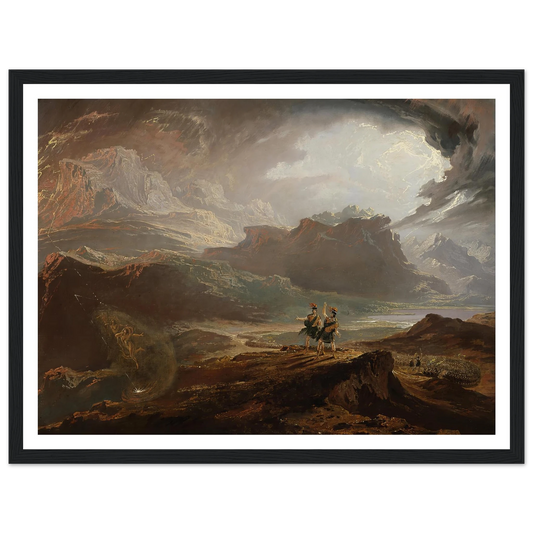 Macbeth Art Print | John Martin - Framed Poster - 30x40 cm / 12x16″ - Black frame