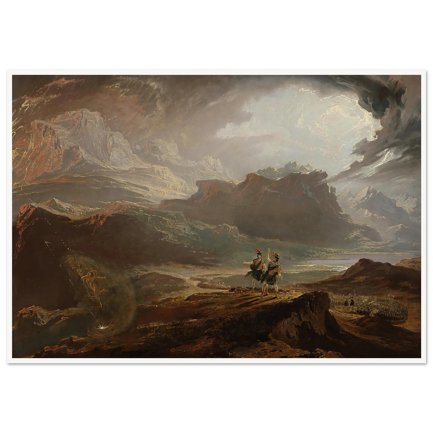 Macbeth Art Print | John Martin - Framed Poster - 30x40 cm / 12x16″ - Black frame