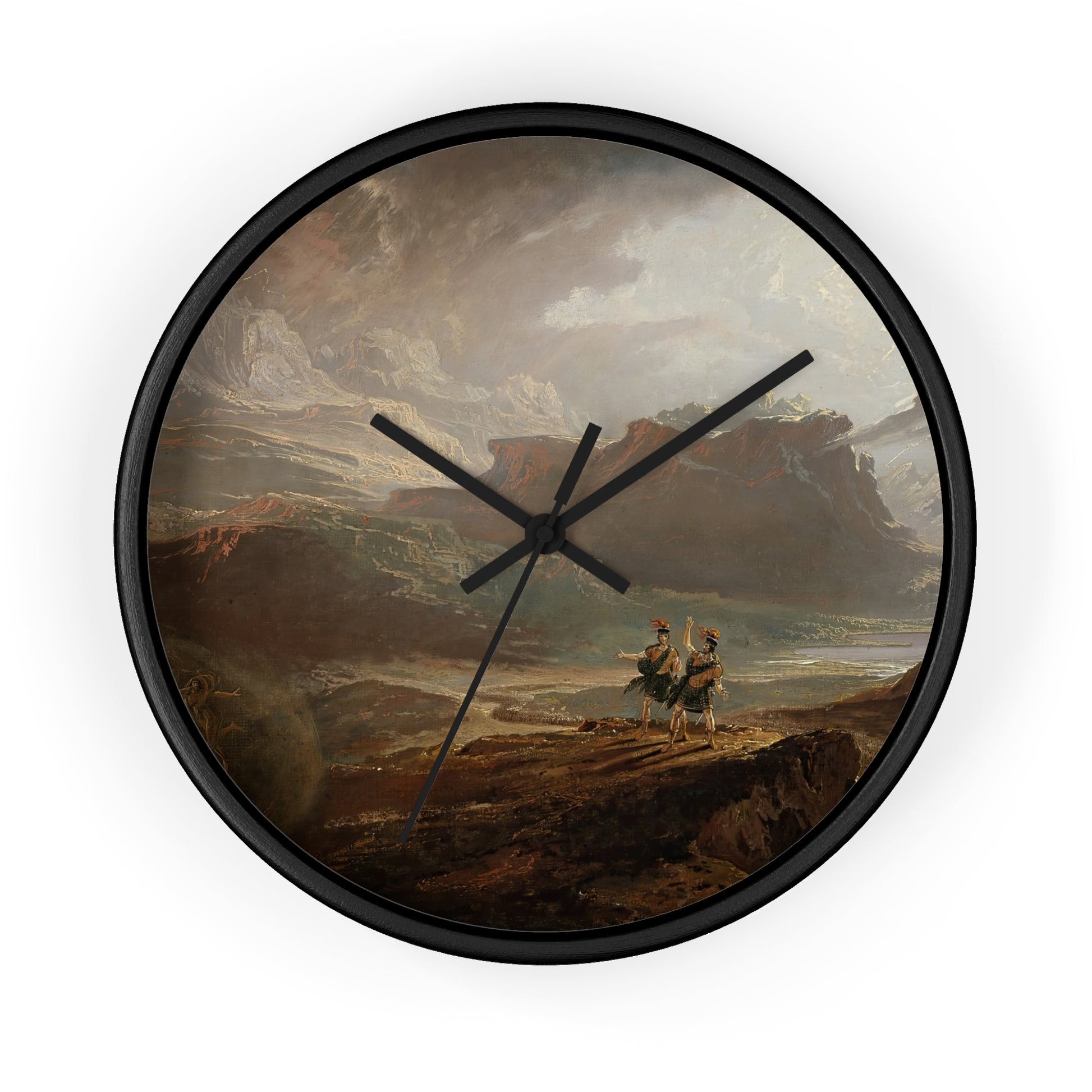 Macbeth Wall Clock | John Martin - Black - Black Base - 10"