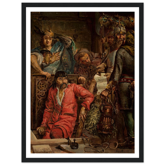 Maćko Borkowic (1877) Art Print | Jan Matejko - Framed Poster - 30x40 cm / 12x16″ - Black frame