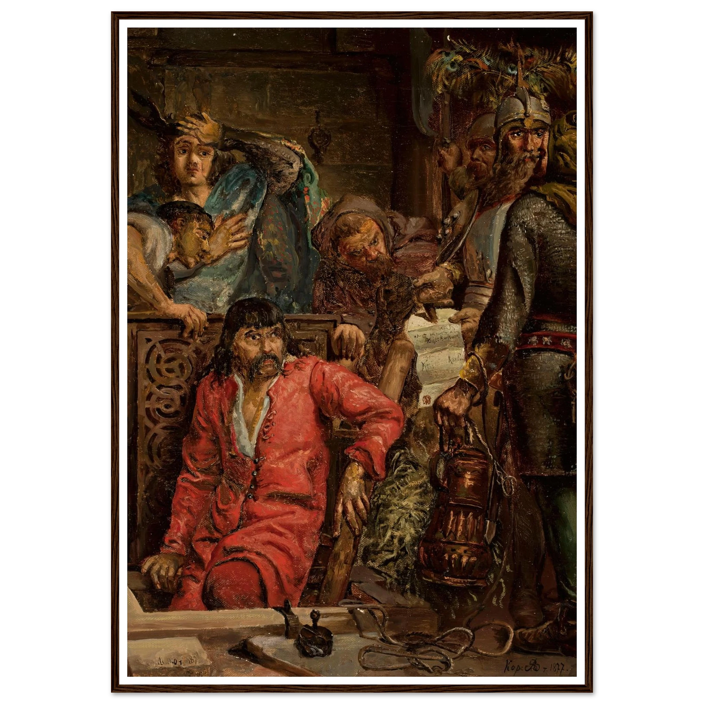 Maćko Borkowic (1877) Art Print | Jan Matejko - Framed Poster - 30x40 cm / 12x16″ - Black frame