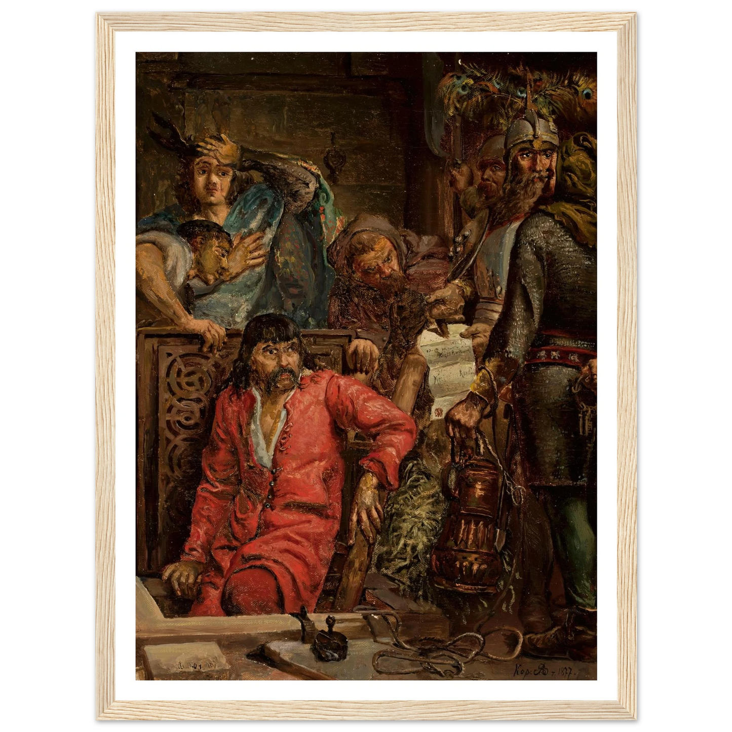 Maćko Borkowic (1877) Art Print | Jan Matejko - Framed Poster - 30x40 cm / 12x16″ - Black frame