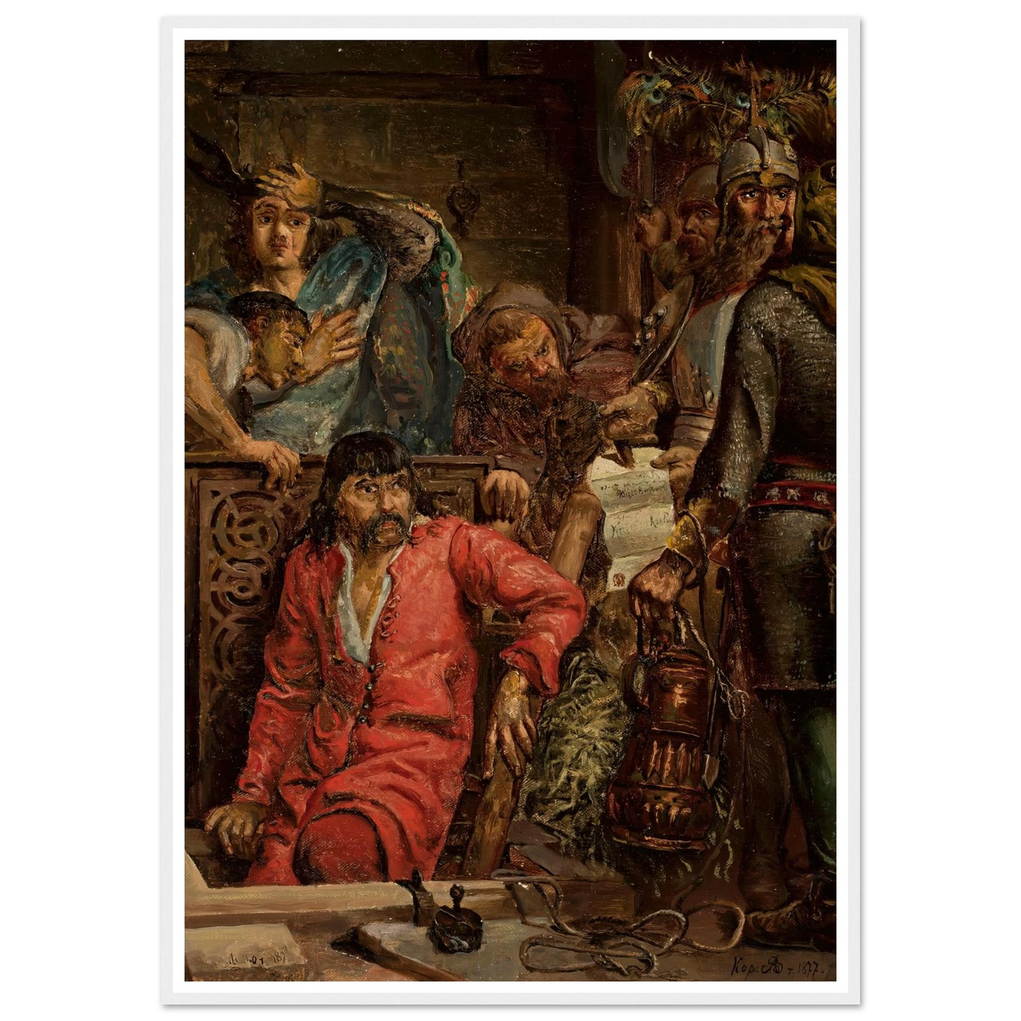 Maćko Borkowic (1877) Art Print | Jan Matejko - Framed Poster - 30x40 cm / 12x16″ - Black frame