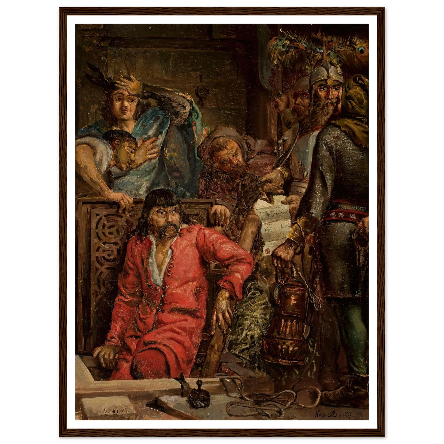 Maćko Borkowic (1877) Art Print | Jan Matejko - Framed Poster - 30x40 cm / 12x16″ - Black frame