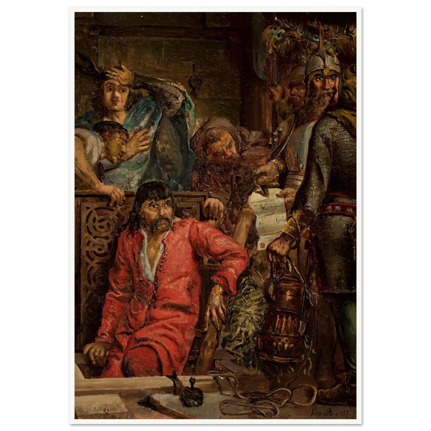 Maćko Borkowic (1877) Art Print | Jan Matejko - Framed Poster - 30x40 cm / 12x16″ - Black frame