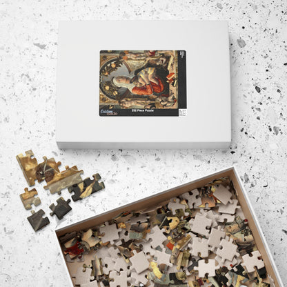 Madonna and Child surrounded by eight angels Puzzle | Marco Zoppo - - 252 pcs (Vertical) - 