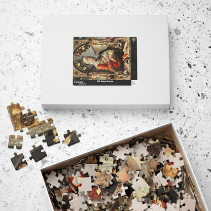 Madonna and Child surrounded by eight angels Puzzle | Marco Zoppo - - 252 pcs (Vertical) - 