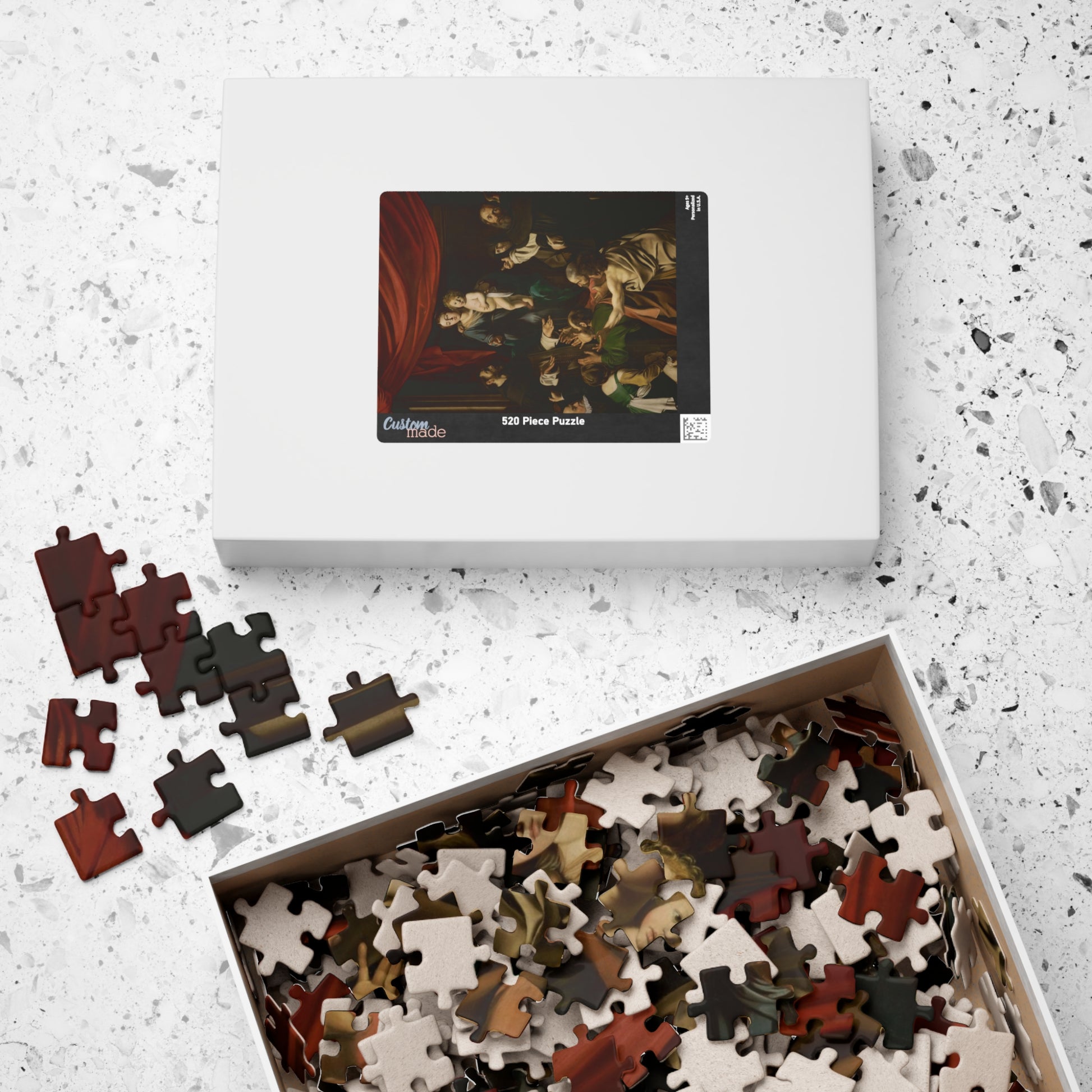 Madonna of the Rosary Puzzle | Caravaggio - - 252 pcs (Vertical) - 