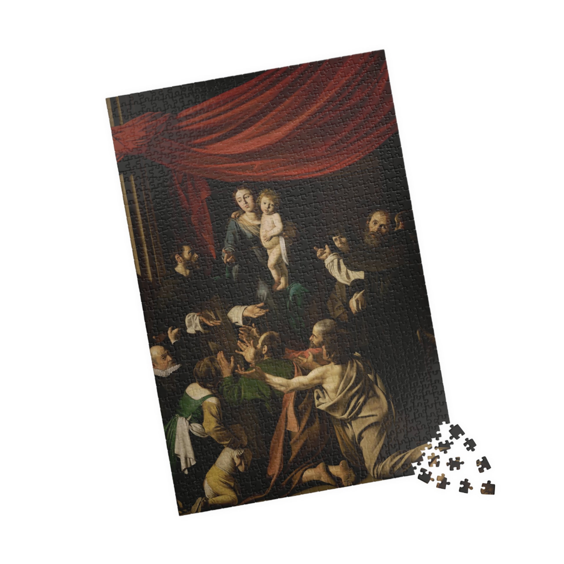 Madonna of the Rosary Puzzle | Caravaggio - - 252 pcs (Vertical) - 