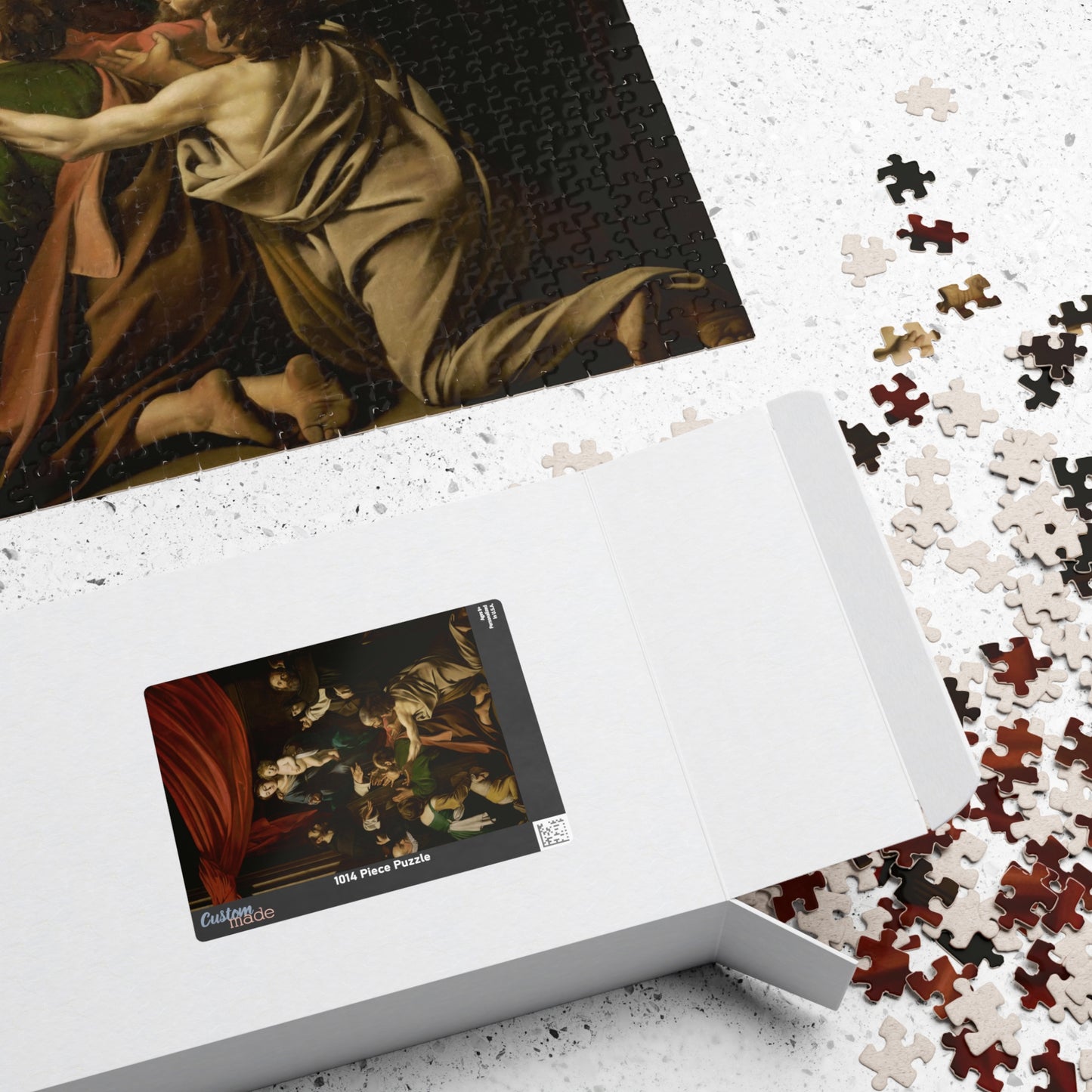 Madonna of the Rosary Puzzle | Caravaggio - - 252 pcs (Vertical) - 