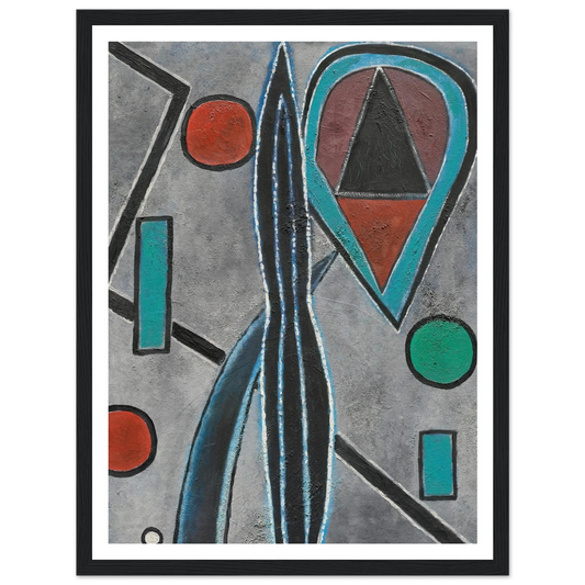 Maintenant et autrefois (1946) Art Print | Francis Picabia - Framed Poster - 30x40 cm / 12x16″ - Black frame