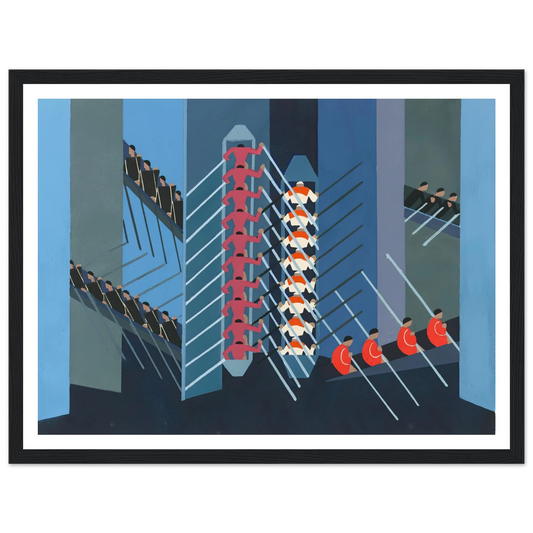 Maquettes dé Théatre 1 Art Print | Alexandra Exter - Framed Poster - 30x40 cm / 12x16″ - Black frame