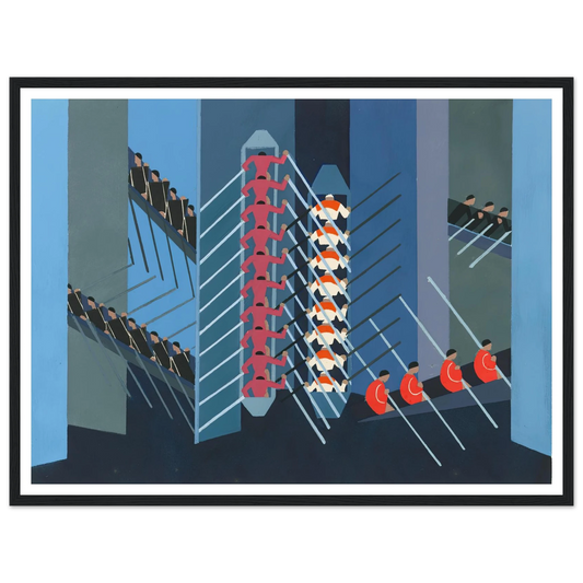 Maquettes dé Théatre 1 Art Print | Alexandra Exter - Framed Poster - 30x40 cm / 12x16″ - Black frame